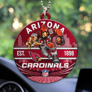 Arizona Cardinals Custom shape 2-sided Acrylic Car Ornament - HOATT12896