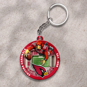 Arizona Cardinals Custom Shape 2-sided Keychain - HOATT12681