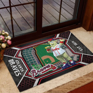 Atlanta Braves Custom Doormat - HOATT13072