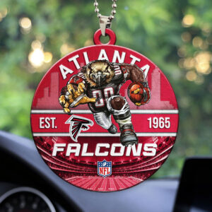 Atlanta Falcons Custom shape 2-sided Acrylic Car Ornament - HOATT12897