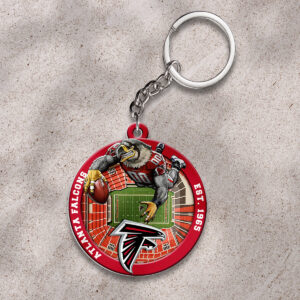 Atlanta Falcons Custom Shape 2-sided Keychain - HOATT12682