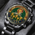 Brisbane Lions Black Stainless Steel Watch - TMTHU1212
