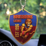 Brisbane Lions Custom Shape 2-sided Acrylic Car Ornament – TMTHU1163