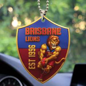 Brisbane Lions Custom Shape 2-sided Acrylic Car Ornament – TMTHU1163