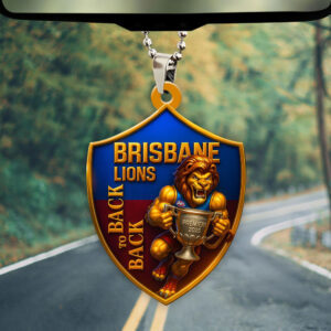 Brisbane Lions Custom Shape 2-sided Acrylic Car Ornament – TMTHU1188