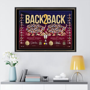 Brisbane Lions Rectangle Canvas With Inner Frame - TMTHU1191