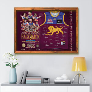Brisbane Lions Rectangle Canvas With Inner Frame - TMTHU1175