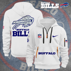 Buffalo Bills 2D Quarter Zip Hoodie - TMTHU851