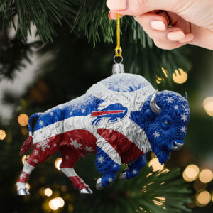 Buffalo Bills Custom Shape 2-side Printed Acrylic Ornament - TMTHU1002
