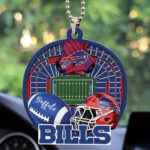 Buffalo Bills Custom shape 2-sided Acrylic Car Ornament - TMTHU738