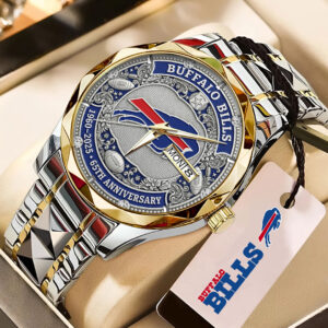 Buffalo Bills 65th Anniversary Alloy Luxury Quartz Watch - TMTHU721