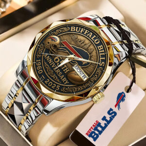 Buffalo Bills 65th Anniversary 2025 Alloy Luxury Quartz Watch - TMTHU852