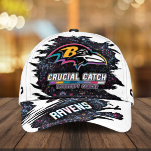 Baltimore Ravens x Crucial Catch Intercept Cancer Classic Cap - MAITM12949