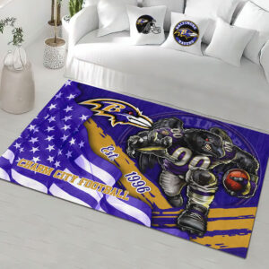 Baltimore Ravens Rectangular Rug - HOATT13152