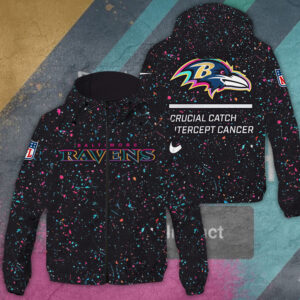 Baltimore Ravens 3D Windbreaker Jacket - TANTN15771