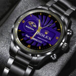 Baltimore Ravens x Rolex Black Stainless Steel Watch - MAITM13125