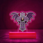 Black Sabbath x Ozzy Osbourne Led Light with Wooden Base (7 Colors) - HOATT 12137