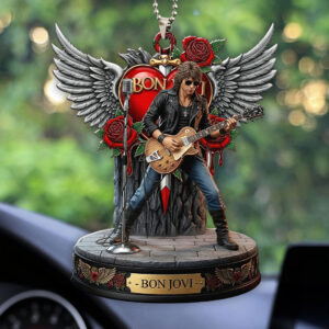 Bon Jovi Custom shape 2-sided Acrylic Car Ornament - HOATT12554
