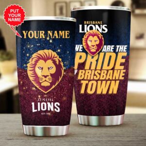 Personalized Brisbane Lions Tumbler Cup - VANDH 3190