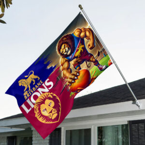 Brisbane Lions 3D Double-side House Flag - HOATT13306