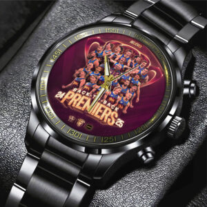 Brisbane Lions Premiers 2025 Black Stainless Steel Watch - GNE4487