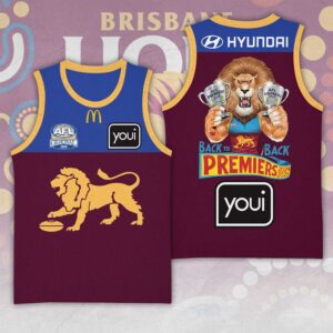 Brisbane Lions Premiers 2025 Basketball Jersey - TANTN16828