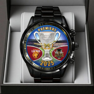 Brisbane Lions Premiers 2025 Black Stainless Steel Watch - TANTN16973