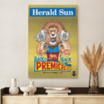 Brisbane Lions Premiers 2025 Rectangle Canvas With Inner Frame - TANTN16844