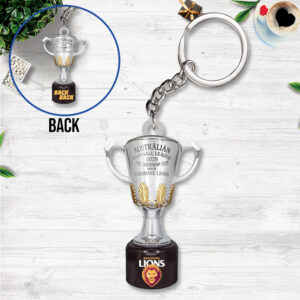 Brisbane Lions Premiers 2025 Custom Shape 2-sided Keychain - TANTN16887