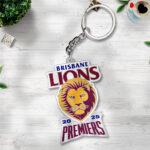 Brisbane Lions Premiers 2025 Custom Shape 2-sided Keychain - TANTN16901
