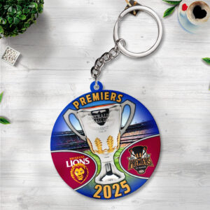 Brisbane Lions Premiers 2025 Custom Shape 2-sided Keychain - TANTN16970