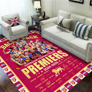 Brisbane Lions Premiers 2025 Rectangular Rug - TANTN16911