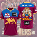 Brisbane Lions Premiers 2025 3D Apparel - TANTN16894
