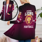 Brisbane Lions Women's Patch Pocket Cardigan - VANDH 3760