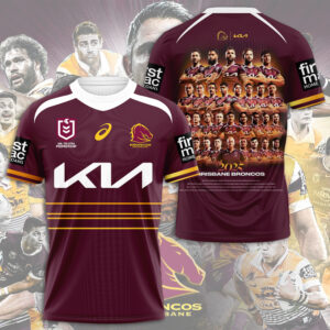 Brisbane Broncos 3D Apparel - HOATT13388