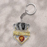 Brisbane Lions Premiers 2025 Custom Shape 1-sided Keychain - HOATT13471