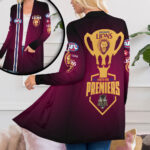 Brisbane Lions Premiers 2025 Women's Patch Pocket Cardigan - HOATT13510