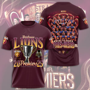 Brisbane Lions Premiers 2025 3D Apparel - HOATT13462
