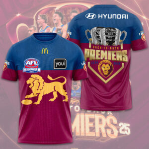 Brisbane Lions Premiers 2025 3D Apparel - HOATT13464