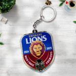 Brisbane Lions Back 2 Back 2025 Custom Shape 2-sided Keychain - TANTN16611