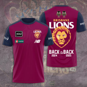 Brisbane Lions Premiers 2025 3D Apparel - TANTN16876