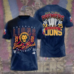 Brisbane Lions Premiers 2025 3D Apparel - TANTN16990