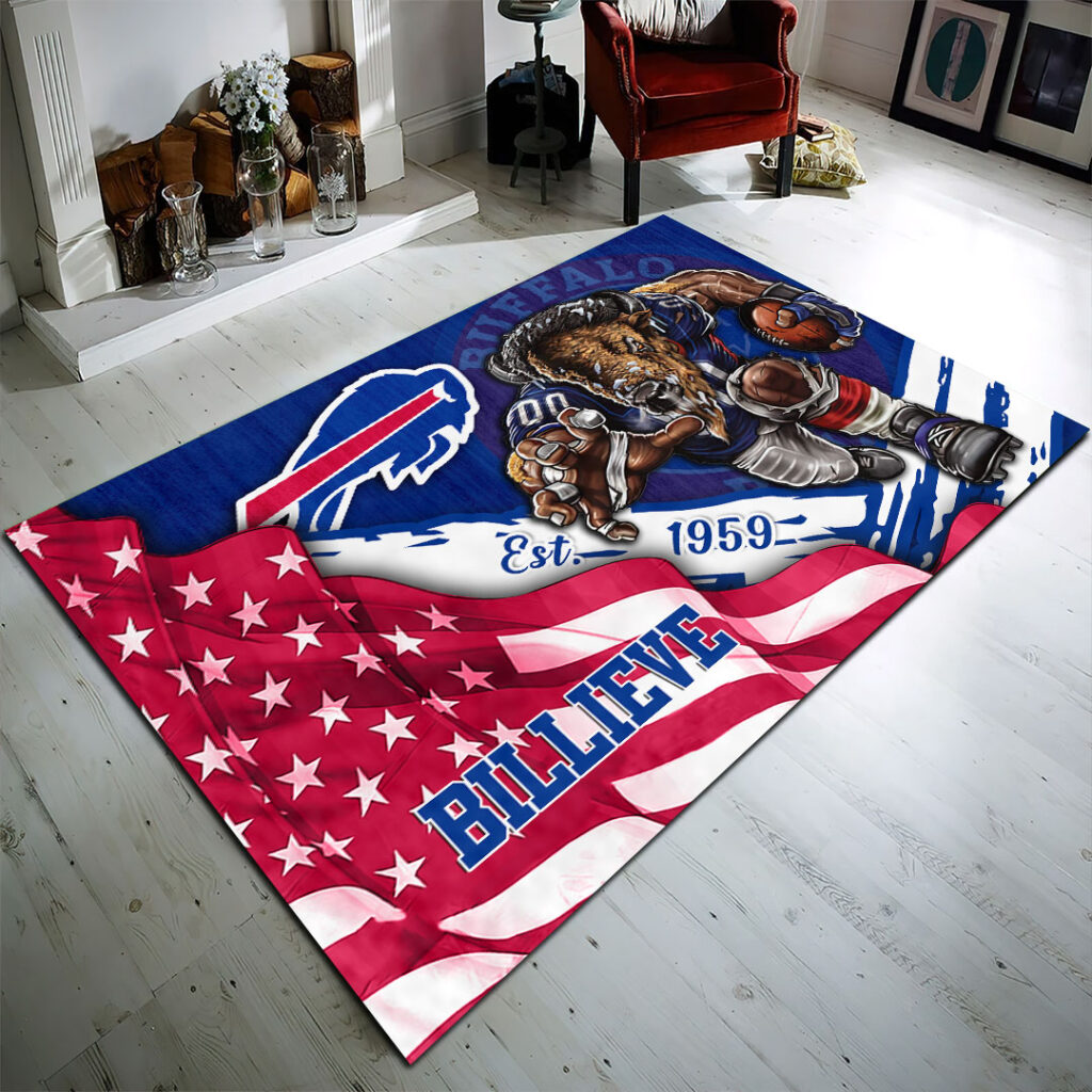 Buffalo Bills Rectangular Rug – HOATT13153 | Gifnestbuys