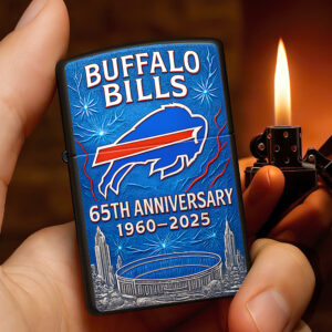 Buffalo Bills 65th Anniversary Zippo Lighter Case (No Insert) - MAITM13149