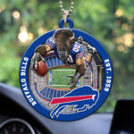 Buffalo Bills Custom shape 2-sided Acrylic Car Ornament - HOATT12577