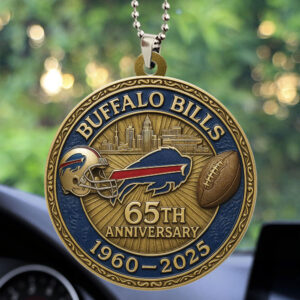 Buffalo Bills Custom Shape 2-sided Acrylic Car Ornament – HOATT13443