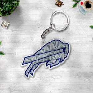 Buffalo Bills Custom Shape 2-sided Keychain - TANTN15995