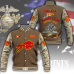 Buffalo Bills x US Marine Corps 250th Anniversary Varsity Jacket – MAITM12774