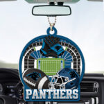Carolina Panthers Custom shape 2-sided Acrylic Car Ornament - TMTHU763