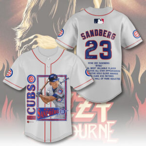 Chicago Cubs x Ryne Sandberg Baseball Jersey - TMTHU 112